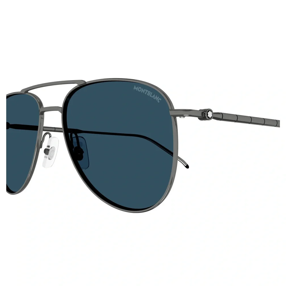 Mont Blanc MB0311S Sunglasses Ruthenium Metal Aviator